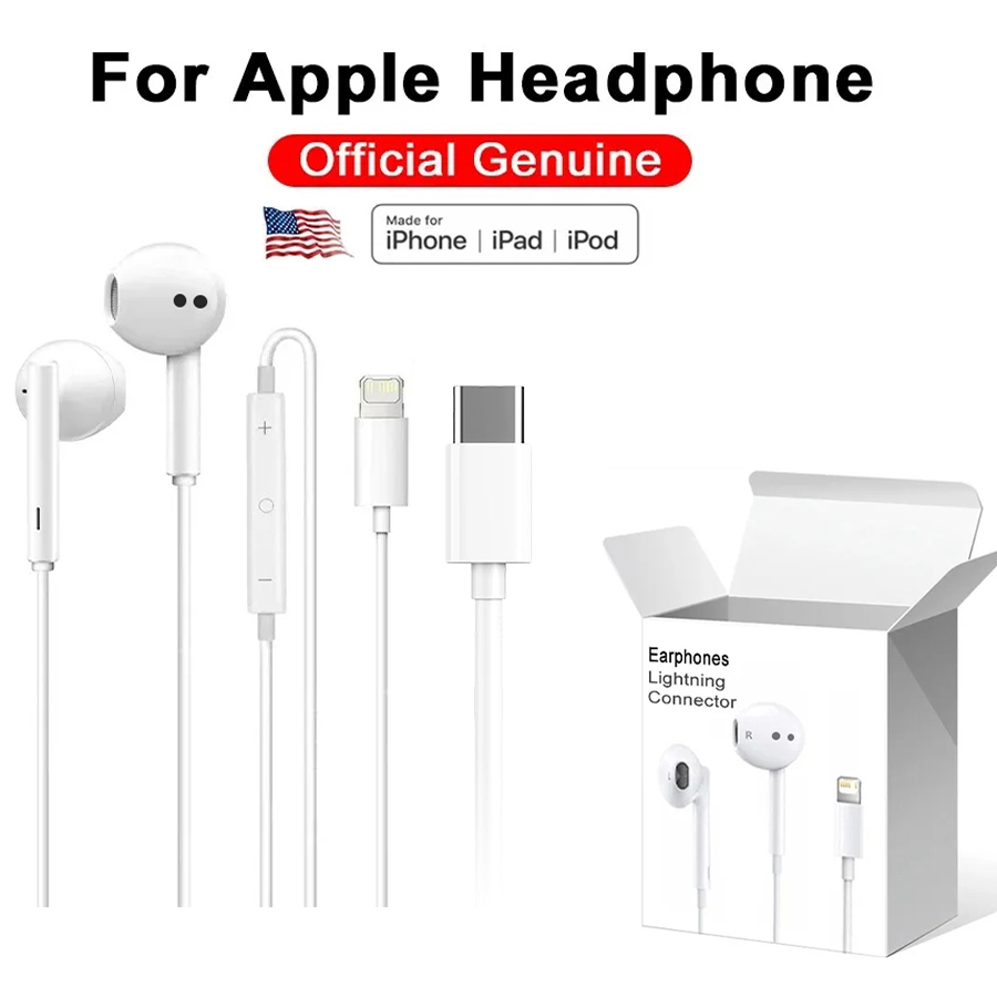 Wired Earphone Lightning - Audífonos Intraurales con Cable Lightning 3.5MM